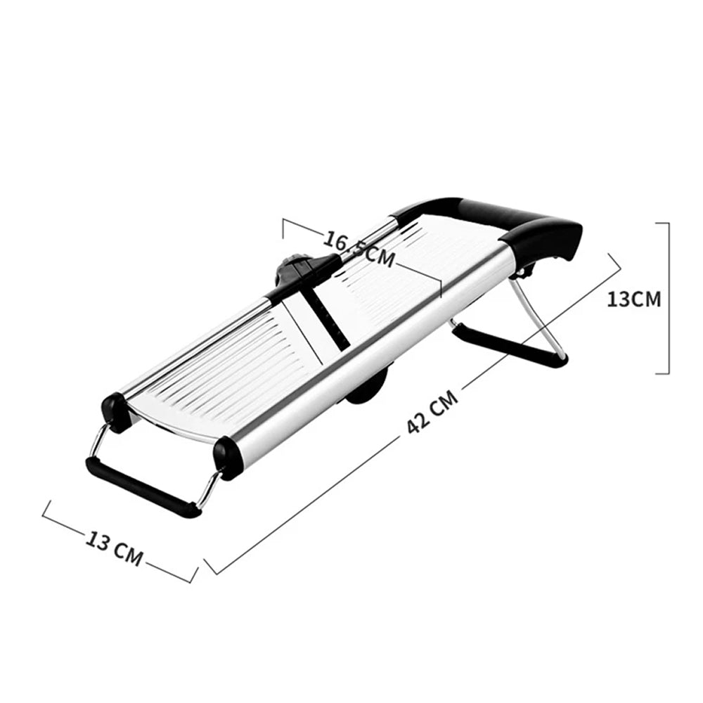 Mandoline professionnelle avec 6 réglages de coupe et gant de protection antidérapant pour la cuisine | Sulvida