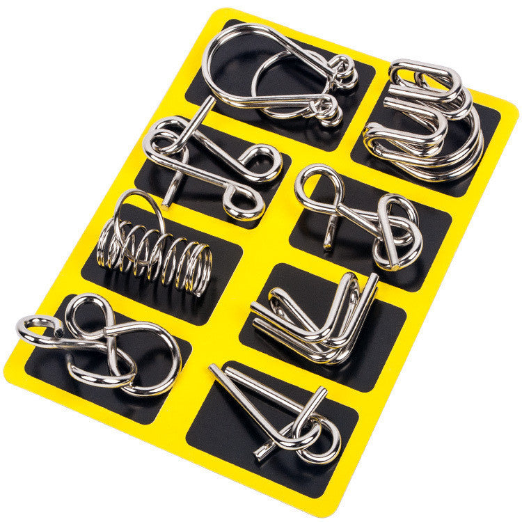 Metalen Breinbrekers Puzzel Set 28 Stuks IQ Denksport Uitdaging voor Logica Concentratie en Probleemoplossend Vermogen | Sulvida