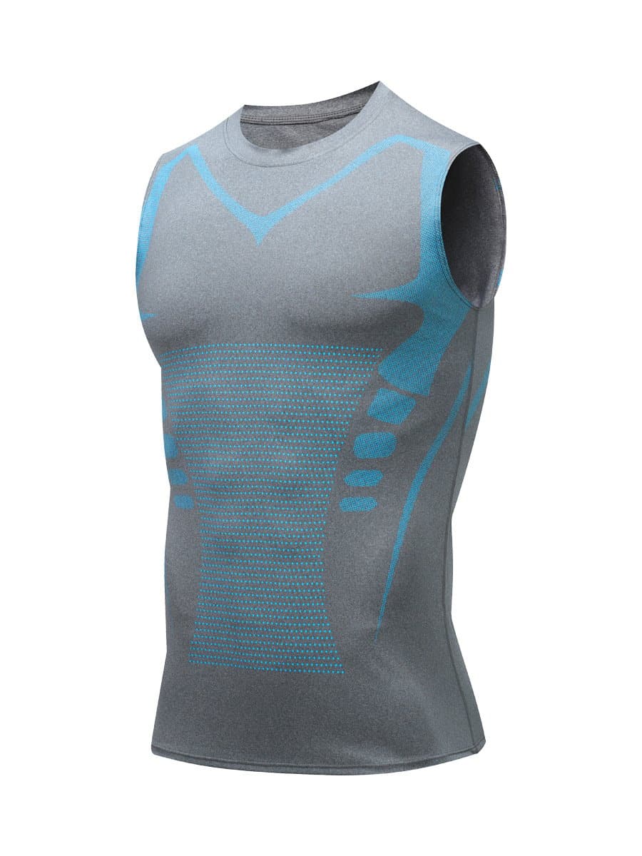 Compressie Vest Mouwloos – Lichaamsvormend Ionic Hemd voor Mannen | Sulvida