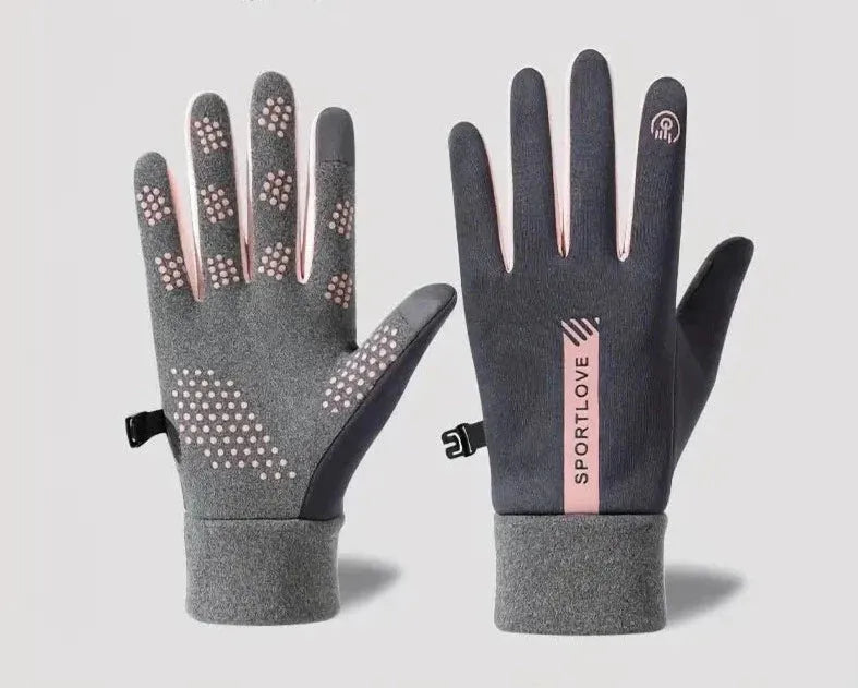 Gants d’hiver avec grip en micro-silicone et doigts compatibles avec les écrans tactiles, pour conduire en toute sécurité et pratiquer des activités en plein air | Sulvida