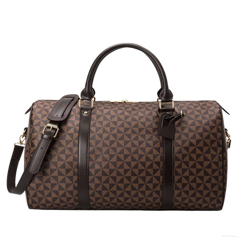 Reistas Leer Heren Weekendtas Handbagage Vintage met Schouderriem Bruin Beige Zwart Sporttas Reisbagage | Sulvida