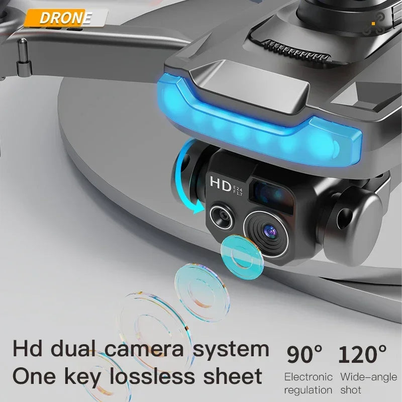 Opvouwbare Camera Drone 8K Dubbele Lens Luchtfotografie Video Stabilisatie 48 Min Vliegtijd Quadcopter | Sulvida