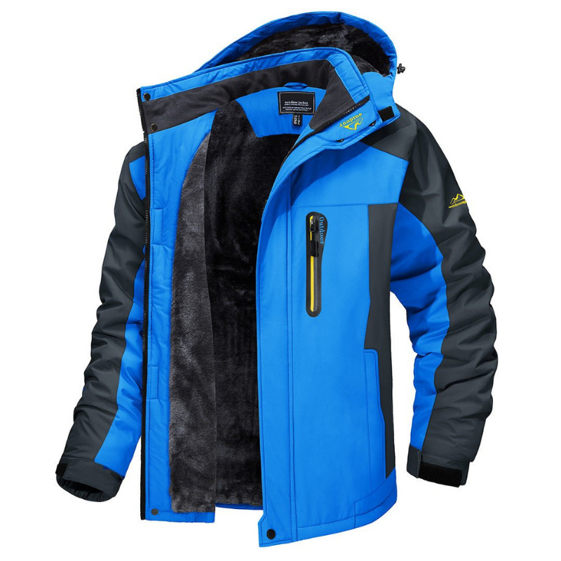 Veste outdoor doublée pour homme, veste de sports d’hiver imperméable, fonctionnelle, pour la randonnée et le ski en montagne, vêtements d’hiver outdoor | Sulvida