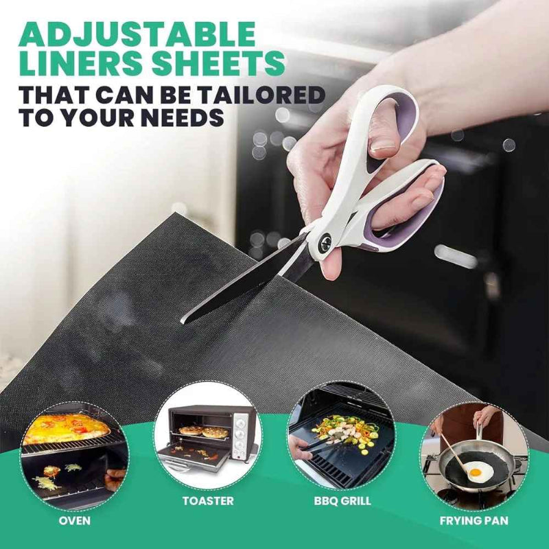 Herbruikbare Anti-aanbak Grillmat Hittebestendig Zwart voor BBQ Grill Barbecue Bakoven Keuken en Buiten | Sulvida
