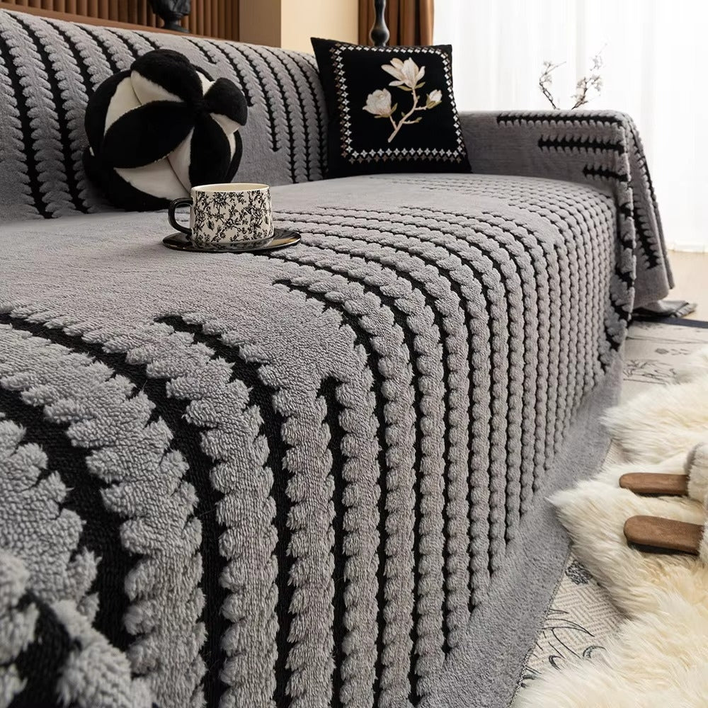 Gevoerde bankhoes met getuft patroon voor warmte en bescherming zitmeubel vintage interieur stijlvol | Sulvida