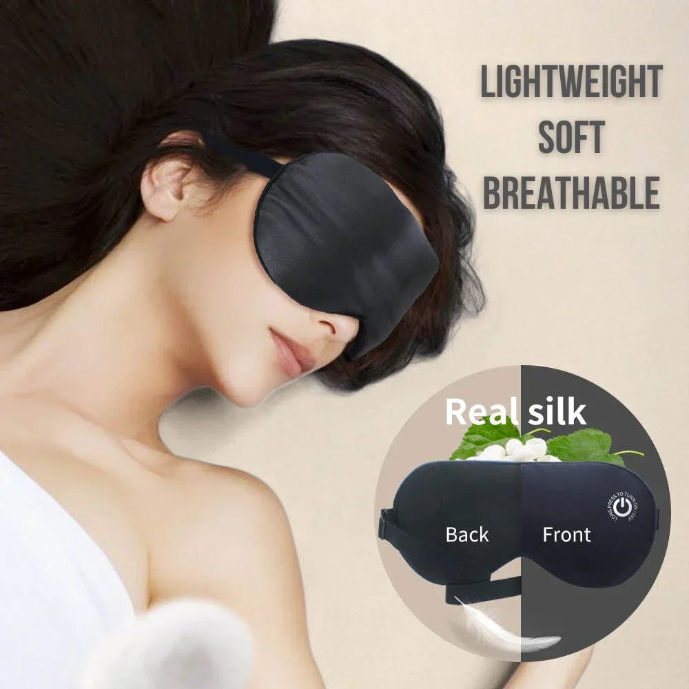 Verwarmend Oogmasker Draadloos Verstelbaar Slaaphulp Oogspa 3 Warmtestanden USB Oplaadbaar Ontspanning | Sulvida