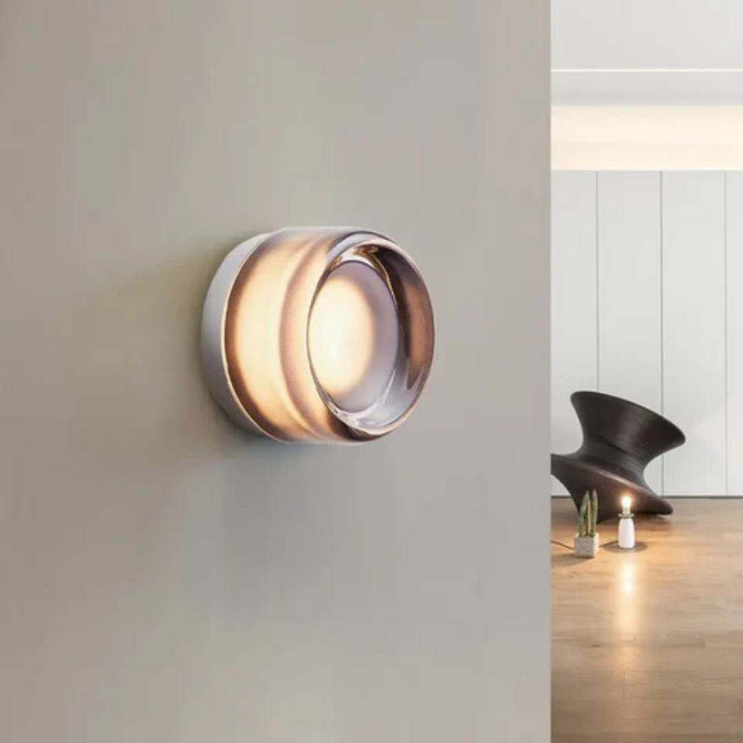 Scandinavische wandverlichting glazen bol woonkamer slaapkamer hal modern warm licht wandlamp design | Sulvida