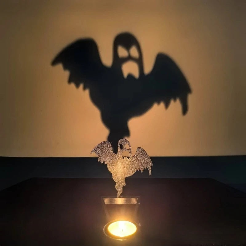 Kandelaar Metaal Zwart Sculptuur Halloween Decoratie Tafelkandelaar Sfeerlicht Woonkamer Sfeerverlichting | Sulvida