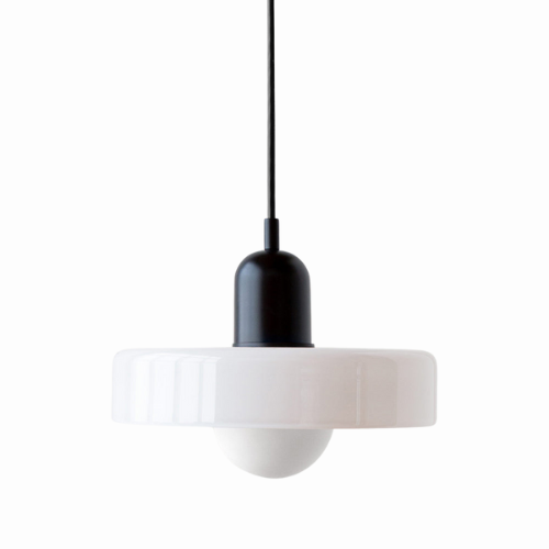 Glazen hanglamp verstelbare kabel ronde pendellamp eettafel woonkamer verlichting modern design sfeervolle ruimte | Sulvida