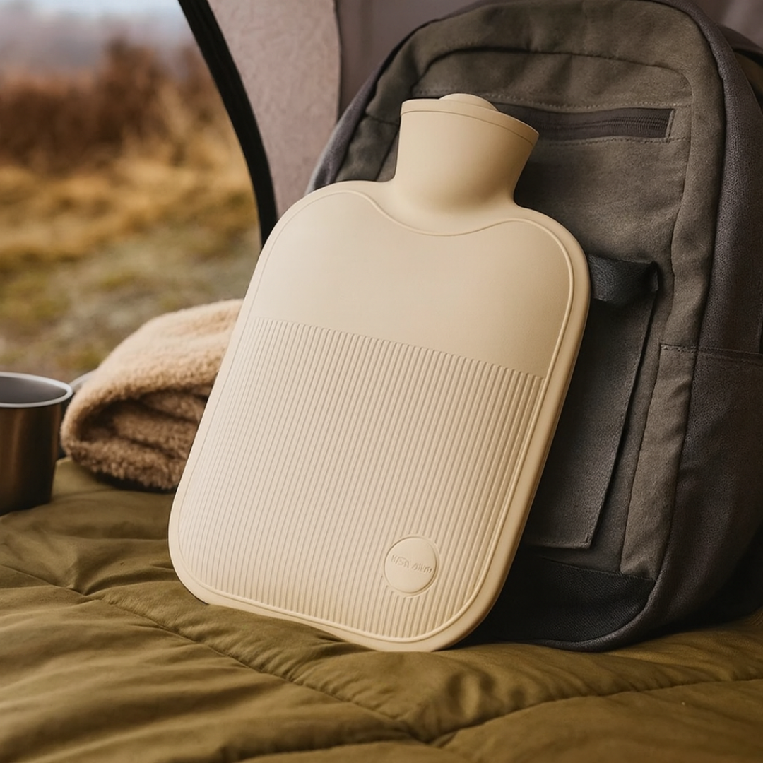 Warmwaterkruik XXL 2 liter veilig lek-proof PVC voor handen voeten bed koude winteravonden warmte comfort | Sulvida
