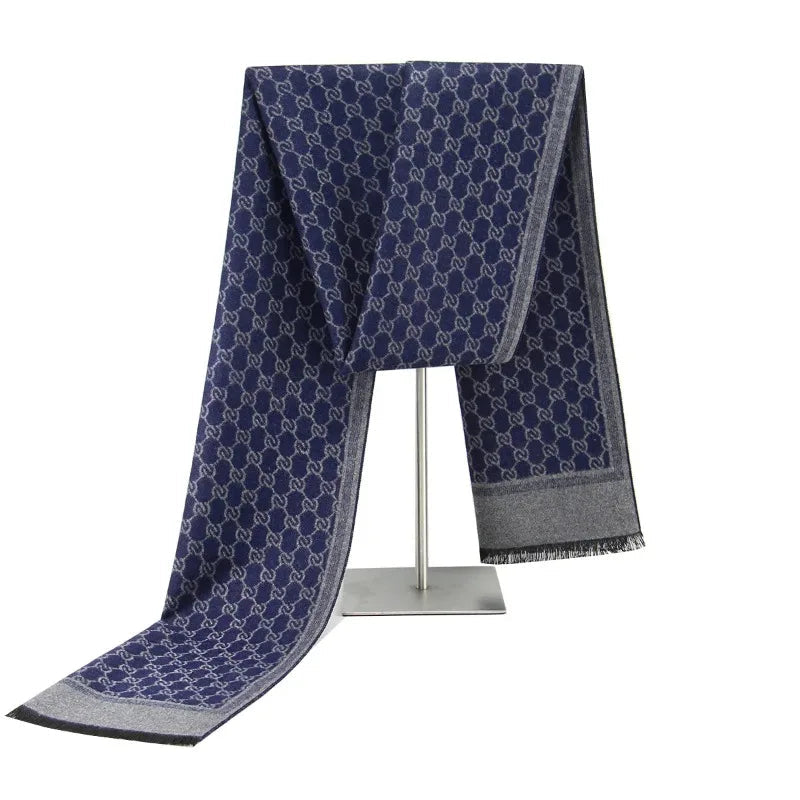 Wintersjaal Kasjmierzacht Patroon met Franjes Warm Elegant Stijlvol Accessoire voor Dagelijks Gebruik Comfort | Sulvida