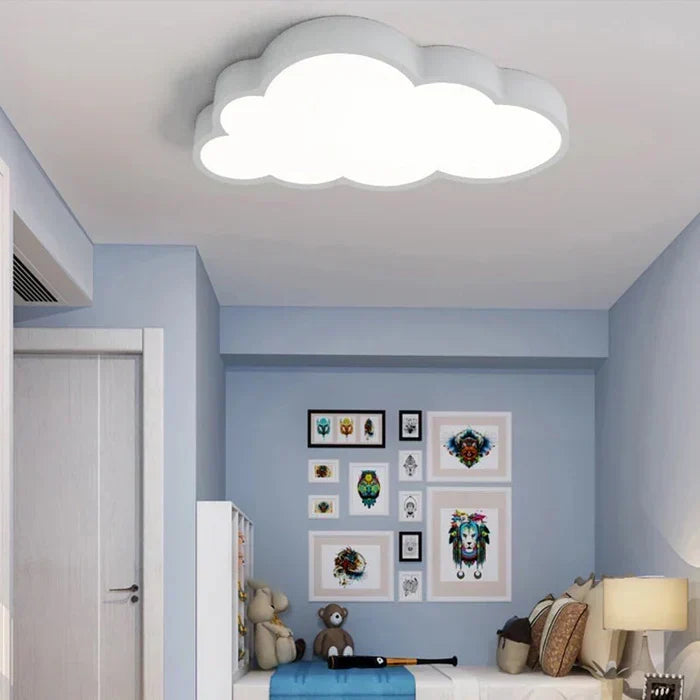 Wolkvormige Kinderkamer Plafondlamp met Zachte Verlichting – Energiezuinig LED-Lichtarmatuur | Sulvida