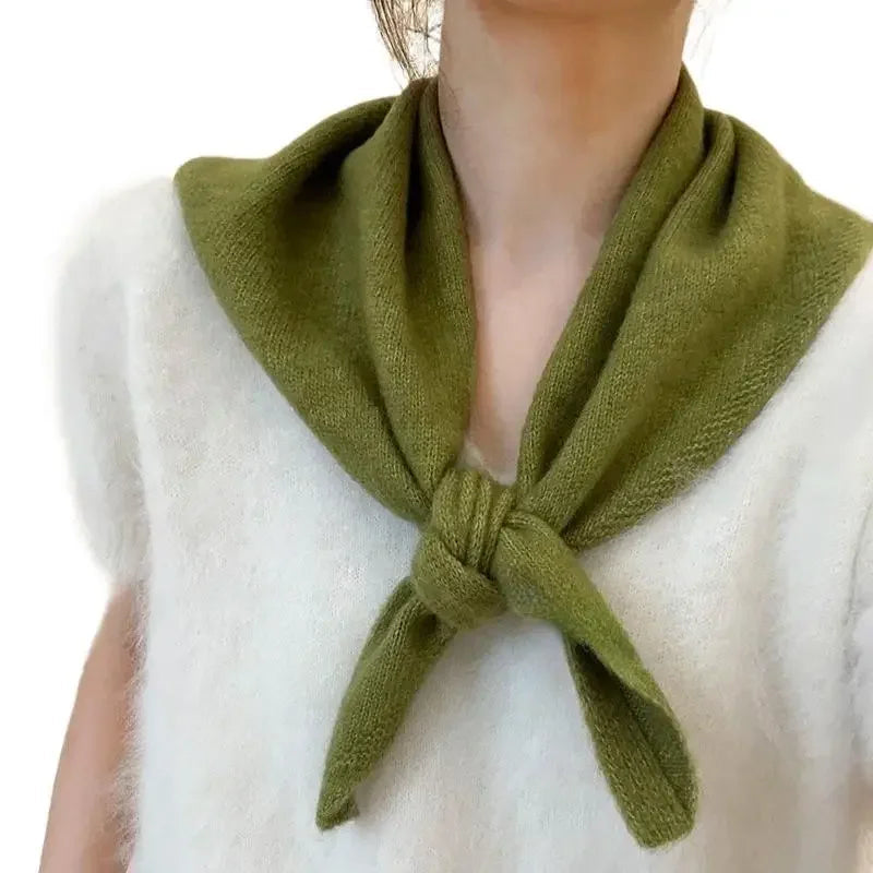 Gebreide Driehoekige Sjaal Dames Winter Zachte Warmte Stijlvol Ontwerp Comfortabel Herfst Koud Weer Accessoire | Sulvida