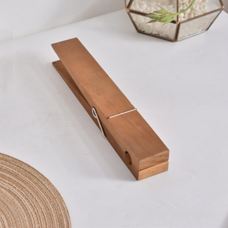 Houten Knijper Handdoekhouder Wandmontage Badkamer Keuken Vintage Decoratief Rustiek Design 22 cm Landelijk | Sulvida
