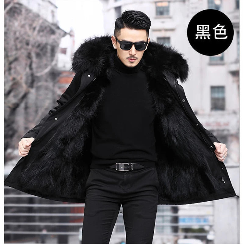 Parka d’hiver doublée longue pour homme, chaude, épaisse, avec capuche, noir, marron, gris, imperméable et respirante, veste d’extérieur | Sulvida
