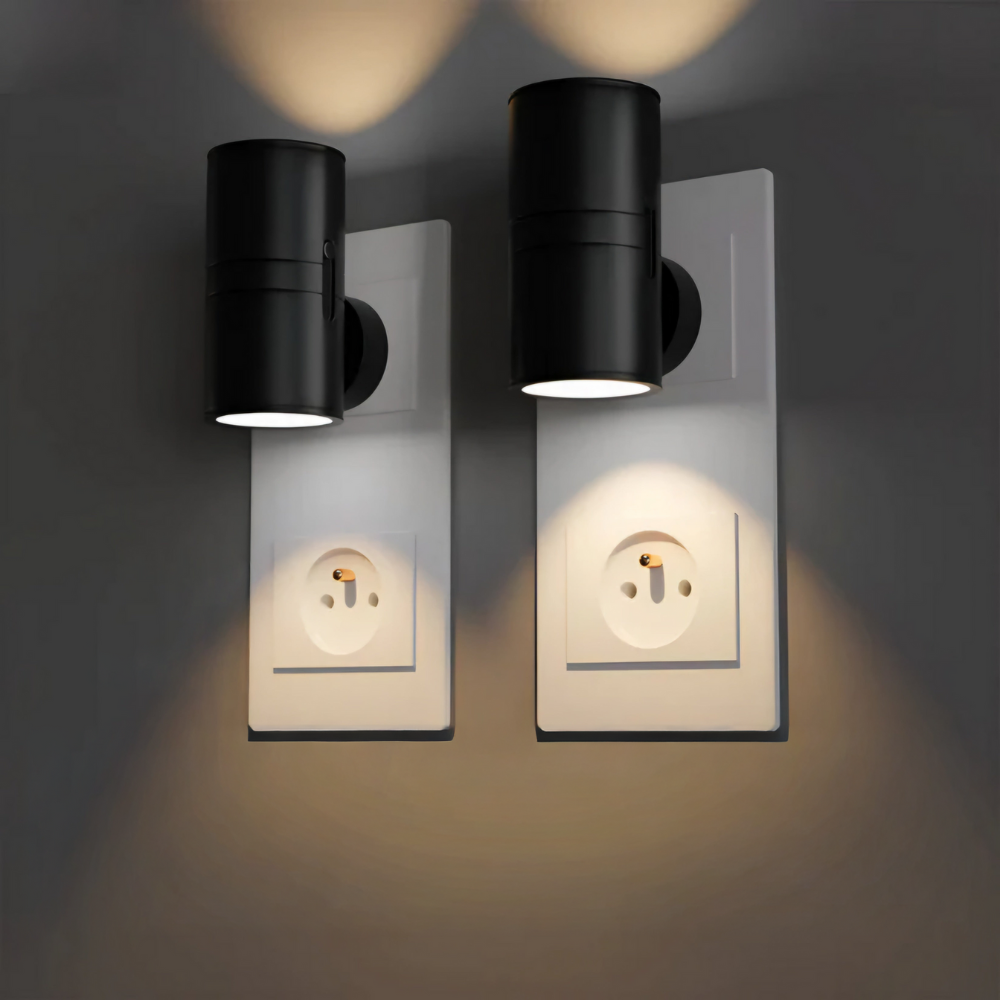 Stopcontact Nachtlampje Dimbaar LED Oriëntatieverlichting met Sensor voor Hal Slaapkamer Trap Energiezuinig | Sulvida