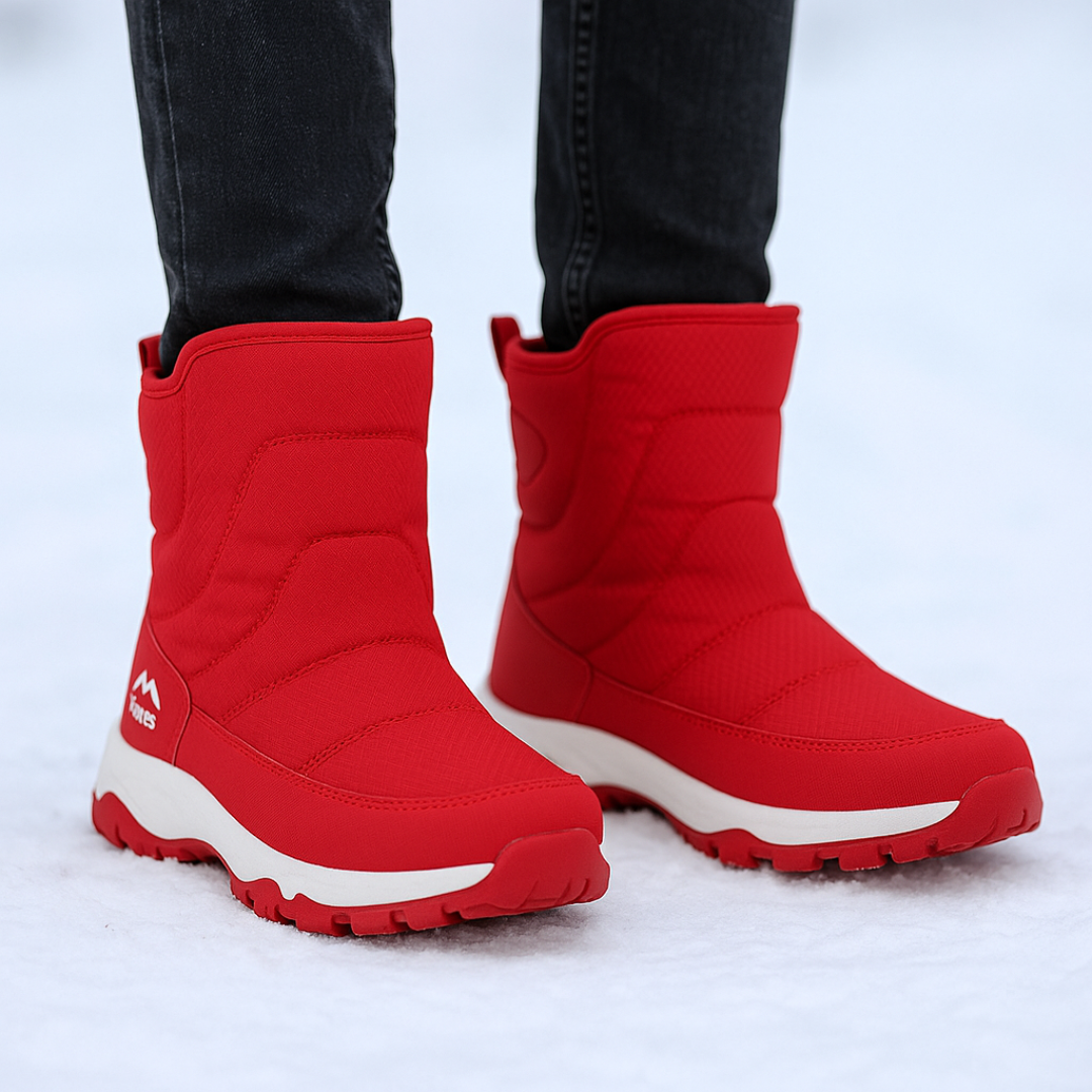 Waterdichte dames winterlaarzen met antislip zool warme voering sneeuw winterwandelen outdoor comfort | Sulvida