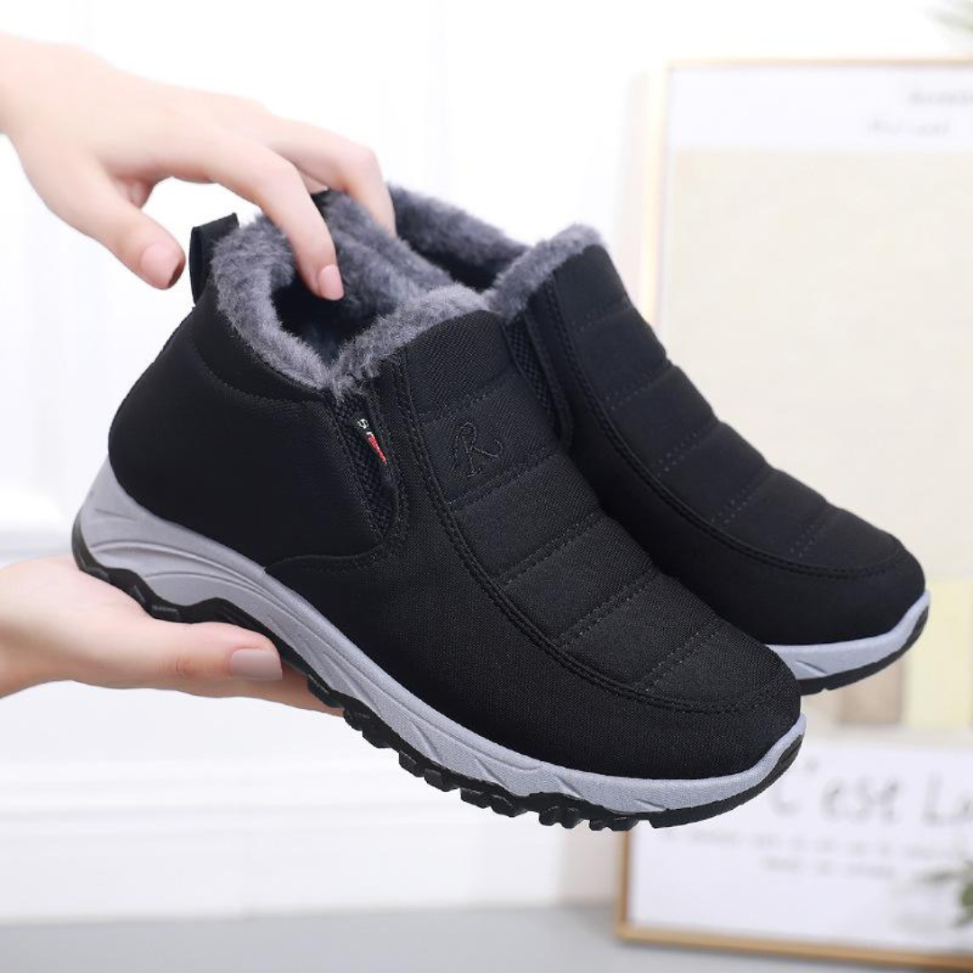 Dames Winterlaarzen Knöchelhoog Waterafstotend Warm Gevoerd Elastische Instap Comfortabel Snowboots Antislip | Sulvida
