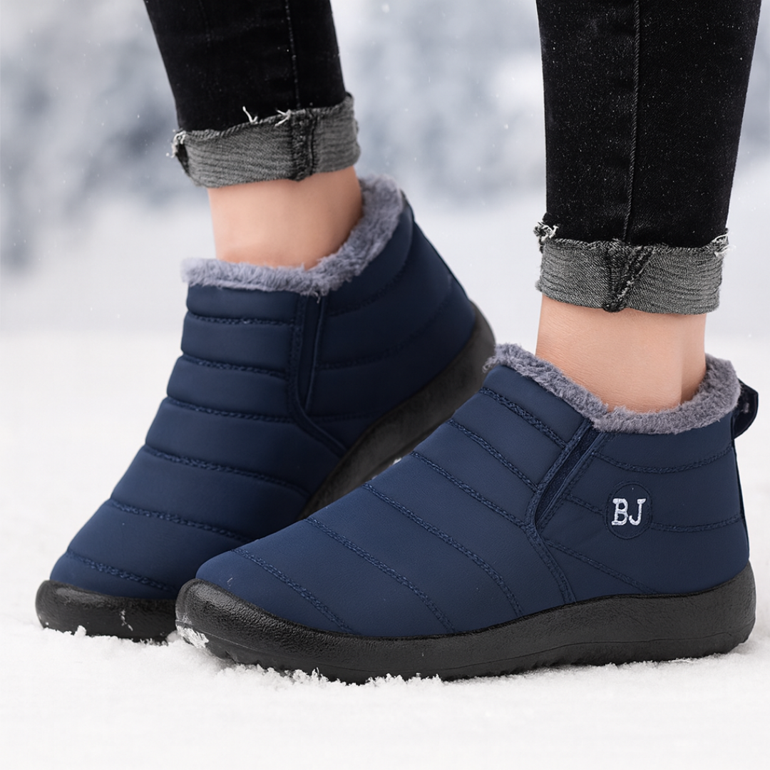 Waterdichte Dameslaarzen Winter Warm Gevoerd Platte Zool Comfortabel Wandelen Sneeuw Regen Outdoor Dames | Sulvida