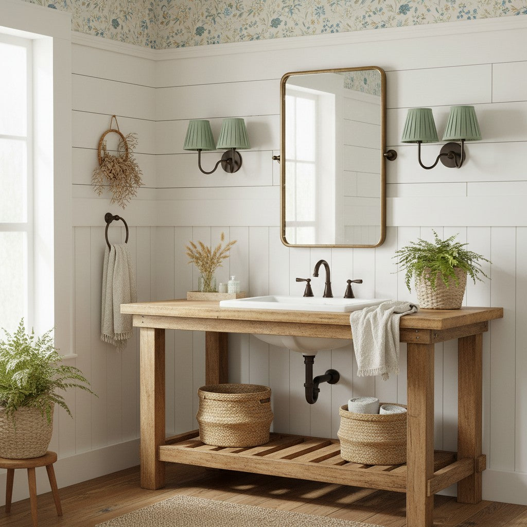 Wandlamp Linnen Kap Messing Armatuur Plissé of Glad Stof E12 Fitting Hardwired Decoratieve Verlichting | Sulvida