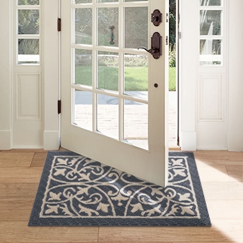 Paillasson antidérapant d’intérieur gris 60x90 cm – Tapis à seuil bas qui retient la saleté pour entrée, hall et vestibule | Sulvida
