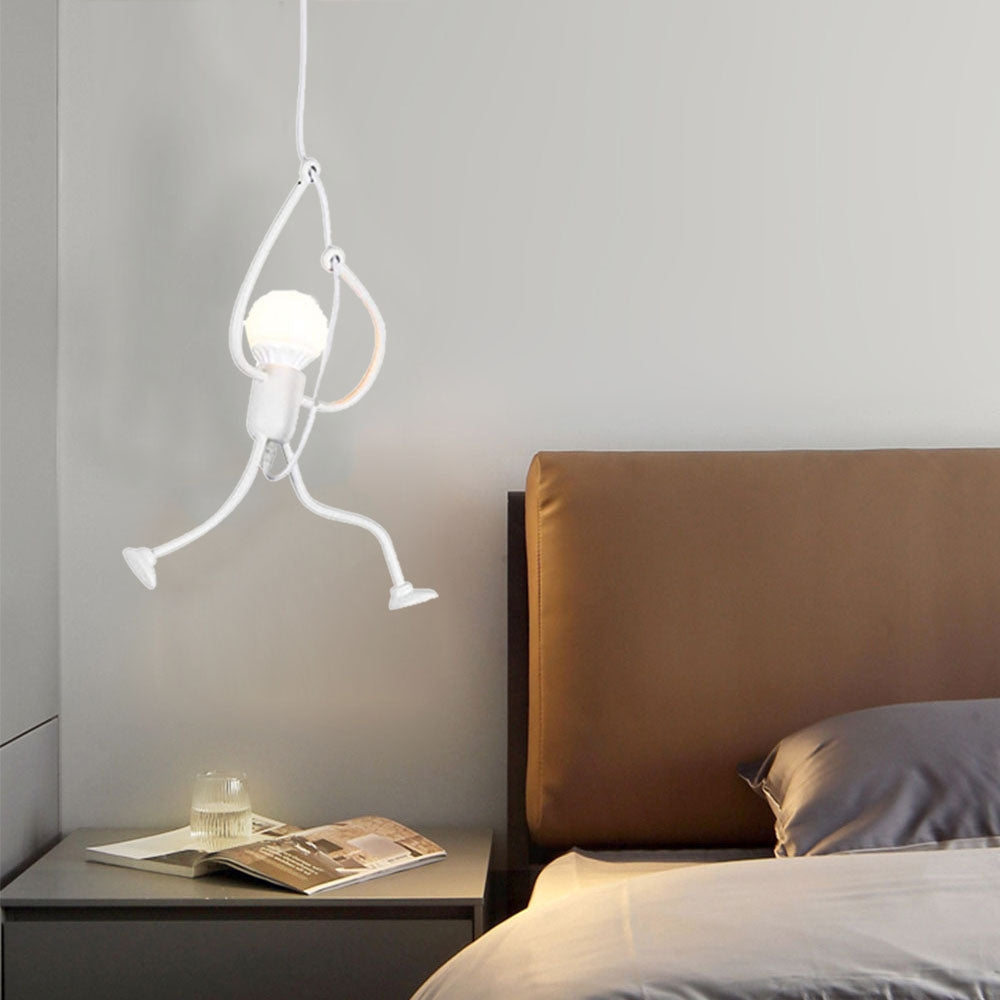 Hanglamp Figuur Metaal Zwart Wit LED E27 Woonkamer Eetkamer Slaapkamer Modern Design Plafondverlichting | Sulvida