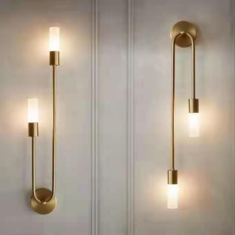 LED Wandlamp Metaal Acryl Goudkleurig Slaapkamer Woonkamer Modern Design Lichtgevend Accent Sfeerverlichting | Sulvida