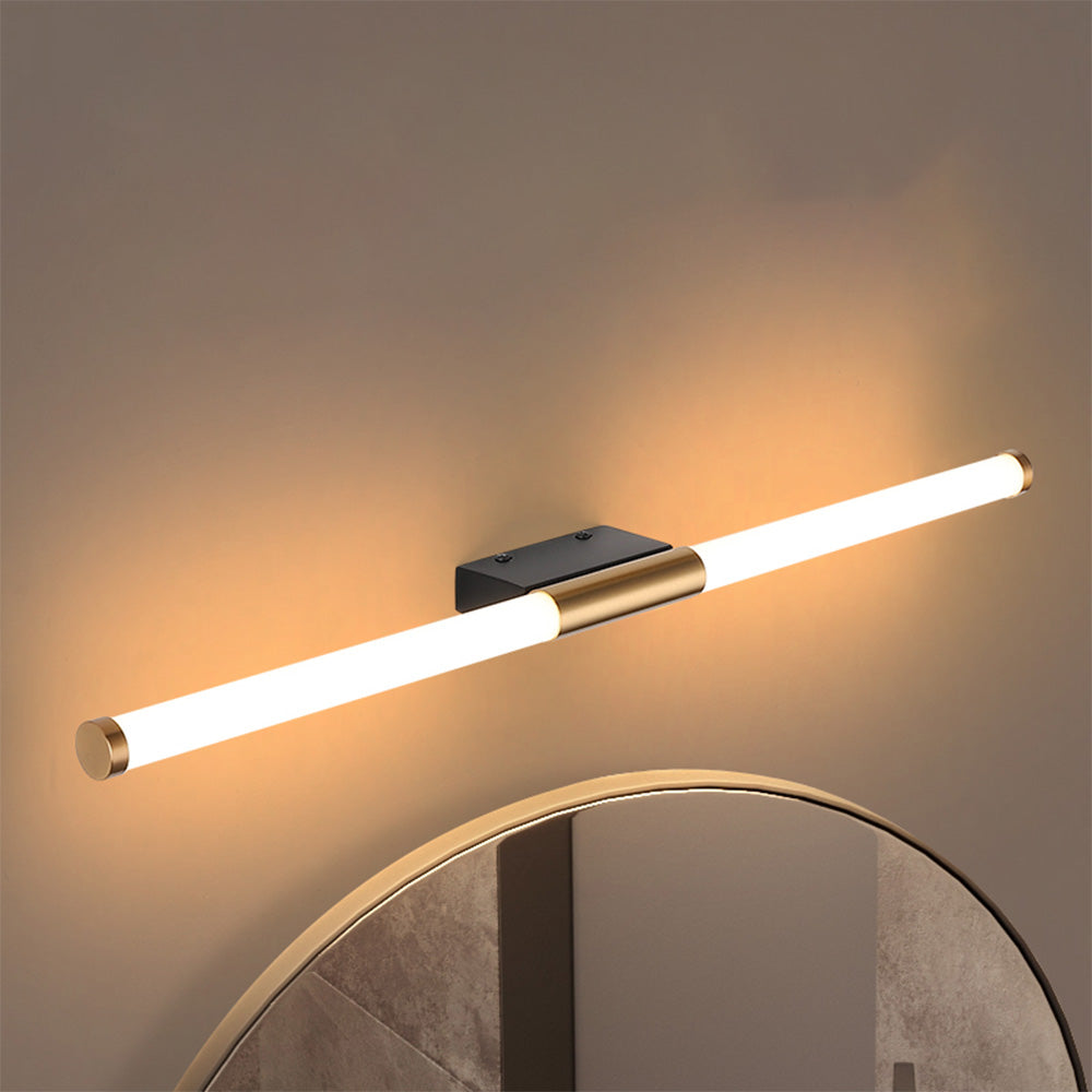 Lineaire Wandlamp met Spiegelfront voor Badkamer & Slaapkamer – Chique Metaal & PC Design LED Verlichting | Sulvida