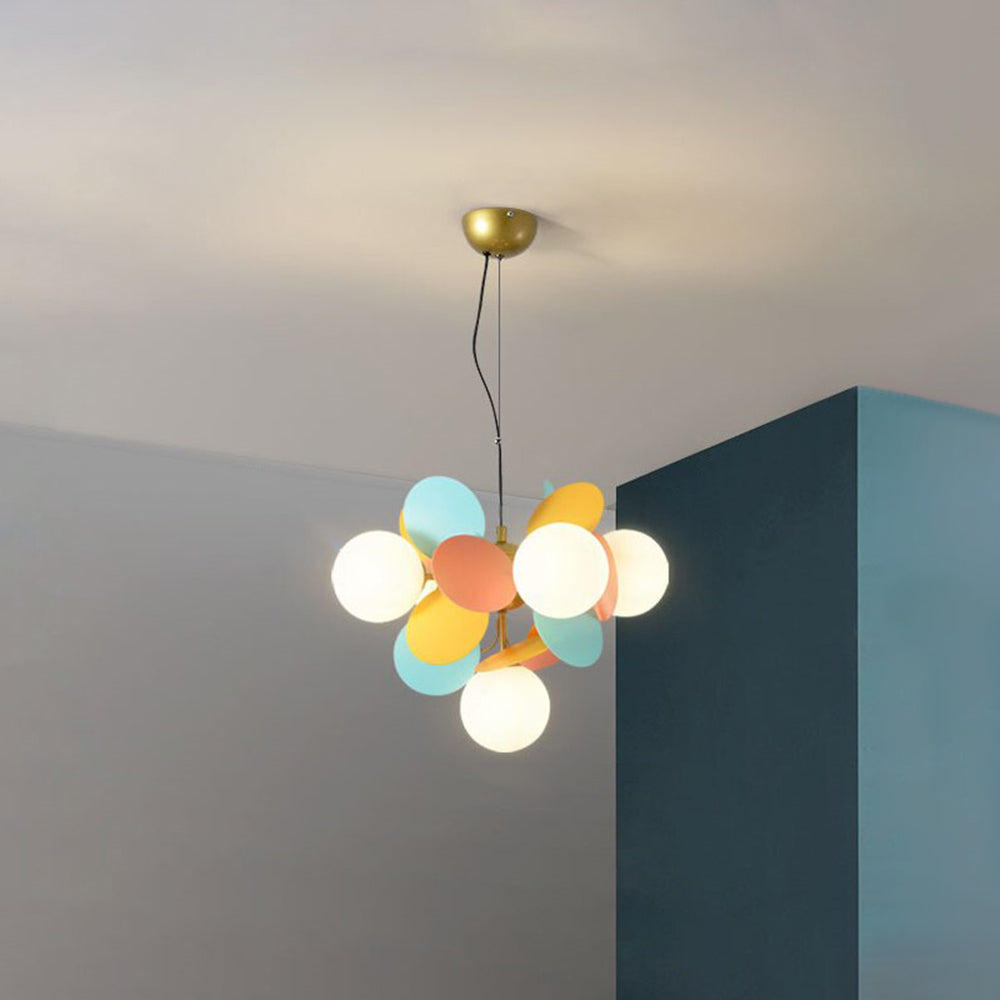 Glazen Bloementak Kroonluchter met G9 LED en Dimfuncties Acryl en Glas Plafondlamp Woonkamer Eetkamer | Sulvida