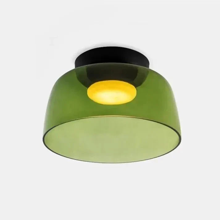 Glazen plafondlamp met driekleurige LED-verlichting voor woonkamer eetkamer slaapkamer modern design | Sulvida