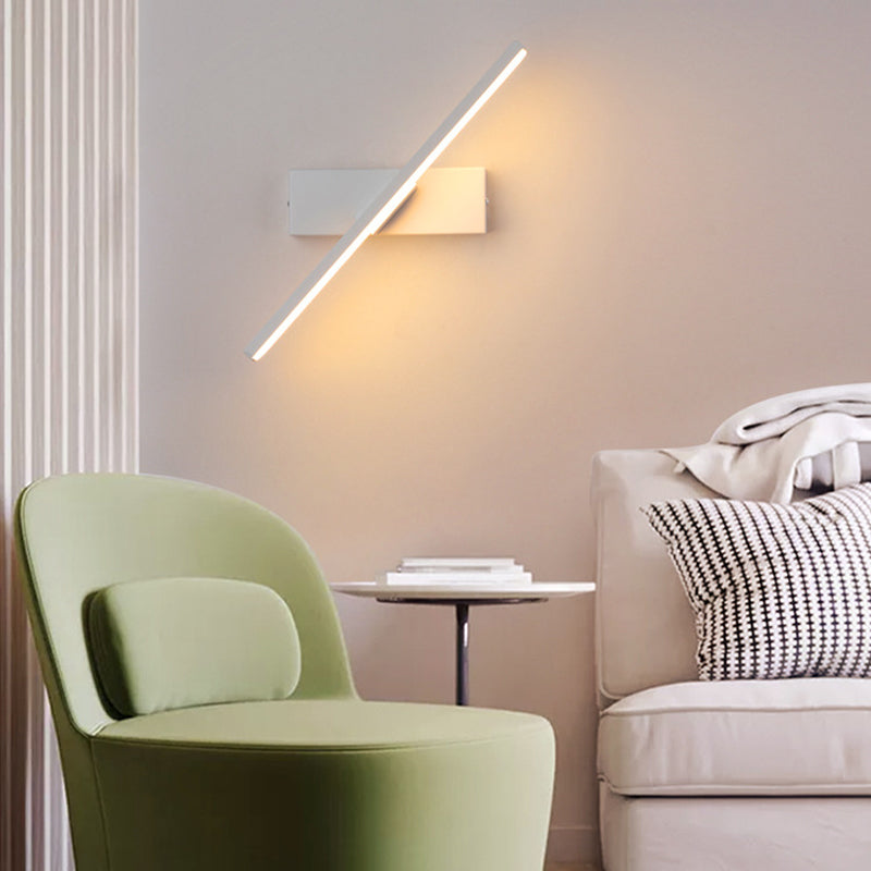 Draaibare LED Wandlamp Zwart Wit 30-50 cm Modern Design Wandverlichting voor Woonkamer Slaapkamer en Gang | Sulvida