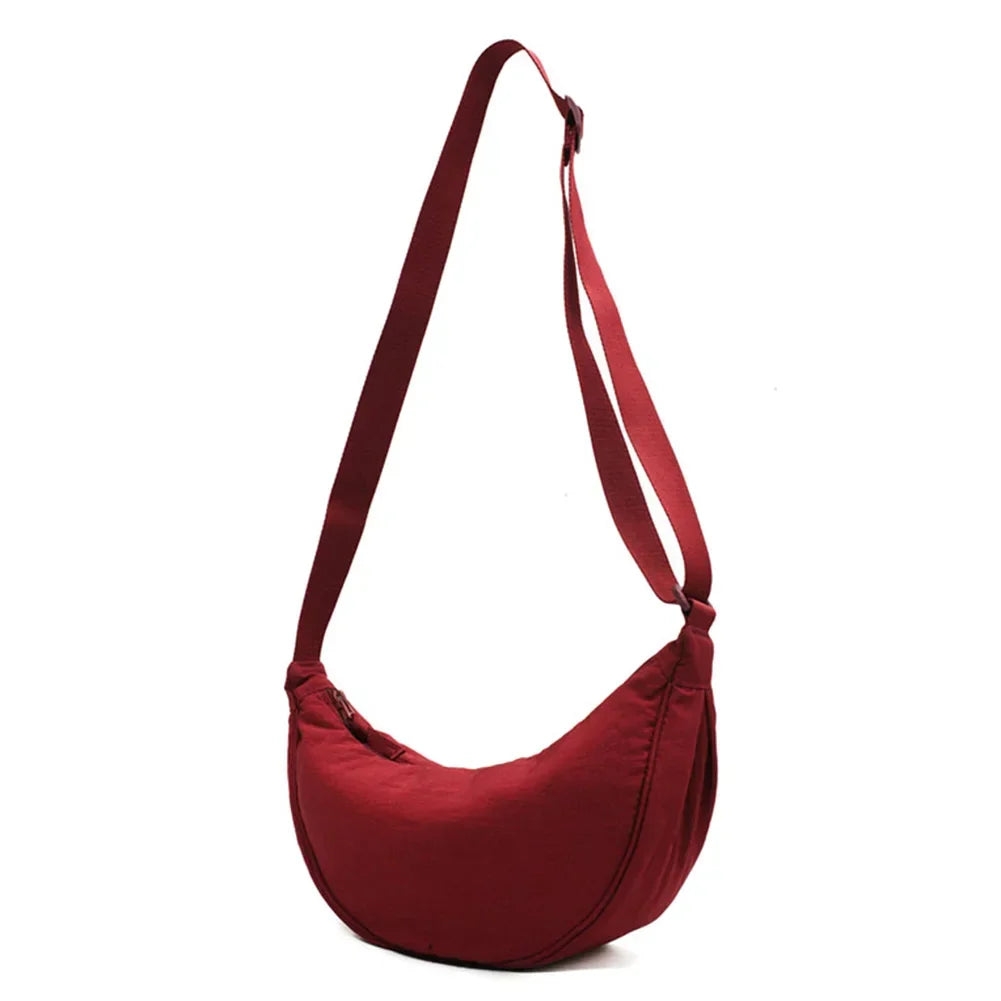 Schoudertas Knödelvorm 31×16×9cm Nylon Crossbody Damestas Lichtgewicht Trendy Stijlvolle Draagtas Compact | Sulvida