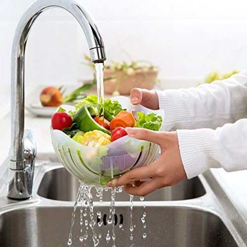 Slabak met Geïntegreerde Snijfunctie Multifunctioneel Keuken Spoelbak Accessoire Groen Blauw Wit Design | Sulvida