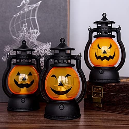 Halloween Lantaarn LED Pompoenlamp Oranje Draagbaar Tuinverlichting Terras Camping Decoratief Sfeer Licht | Sulvida
