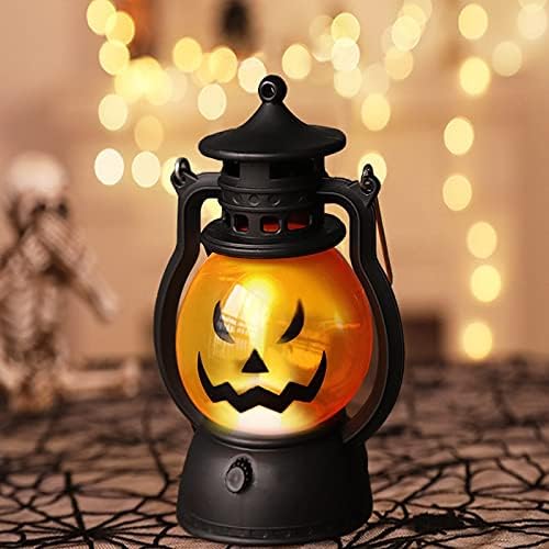 Halloween Lantaarn LED Pompoenlamp Oranje Draagbaar Tuinverlichting Terras Camping Decoratief Sfeer Licht | Sulvida