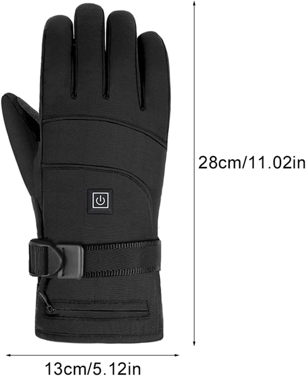 Verwarmde handschoenen oplaadbaar touchscreen waterdicht fleece winter outdoor skiën fietsen wandelen | Sulvida