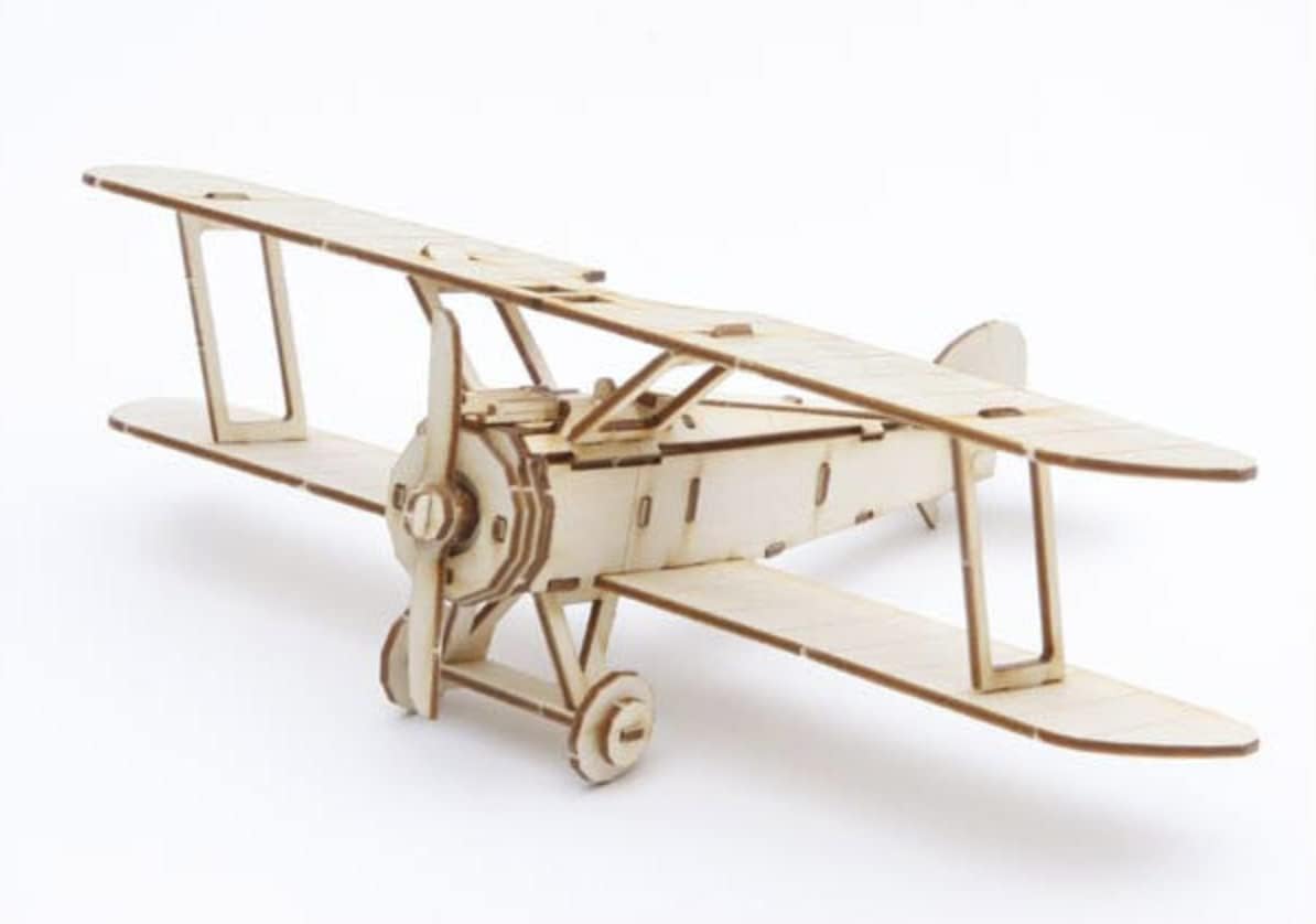 3D Houten Vliegtuig Bouwpakket Mechanisch Model Puzzel Cadeau Decoratie Volwassenen DIY Zelfbouw Creatief | Sulvida