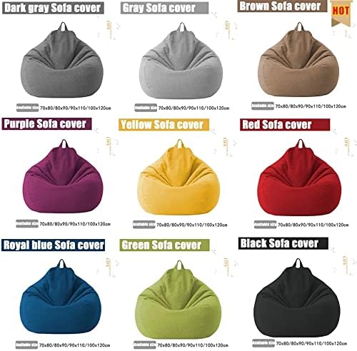 Zitzakhoes linnen ergonomisch design loungehoezen zonder vulling polyester afneembaar wasbaar relaxen | Sulvida