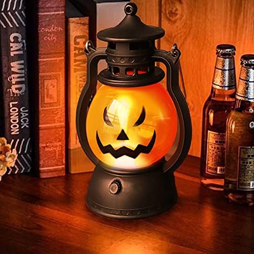 Halloween Lantaarn LED Pompoenlamp Oranje Draagbaar Tuinverlichting Terras Camping Decoratief Sfeer Licht | Sulvida