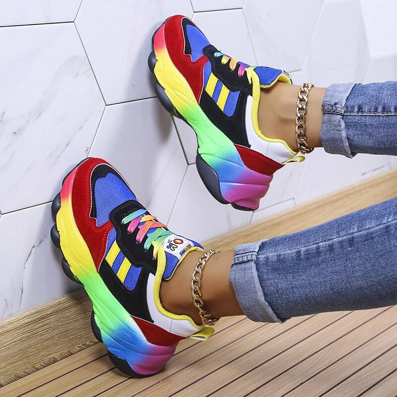 Luchtige Dames Sneakers met Flexibele Pasvorm en Demping – Ademend Sportief Design voor Dagelijks Gebruik | Sulvida