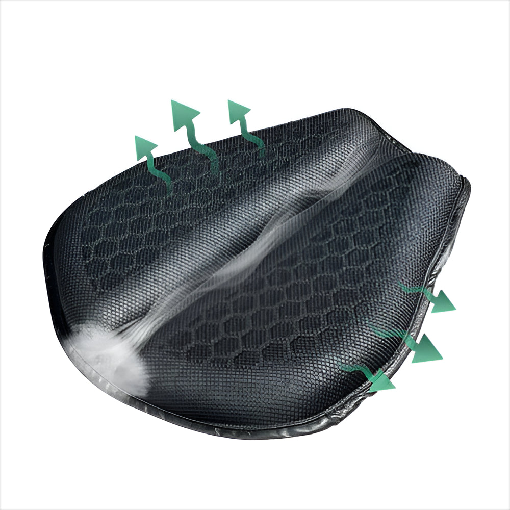 Motorgelpad voor lange ritten – comfortabel zadelkussen met schokabsorptie en anti-slip ontwerp voor motorrijders | Sulvida