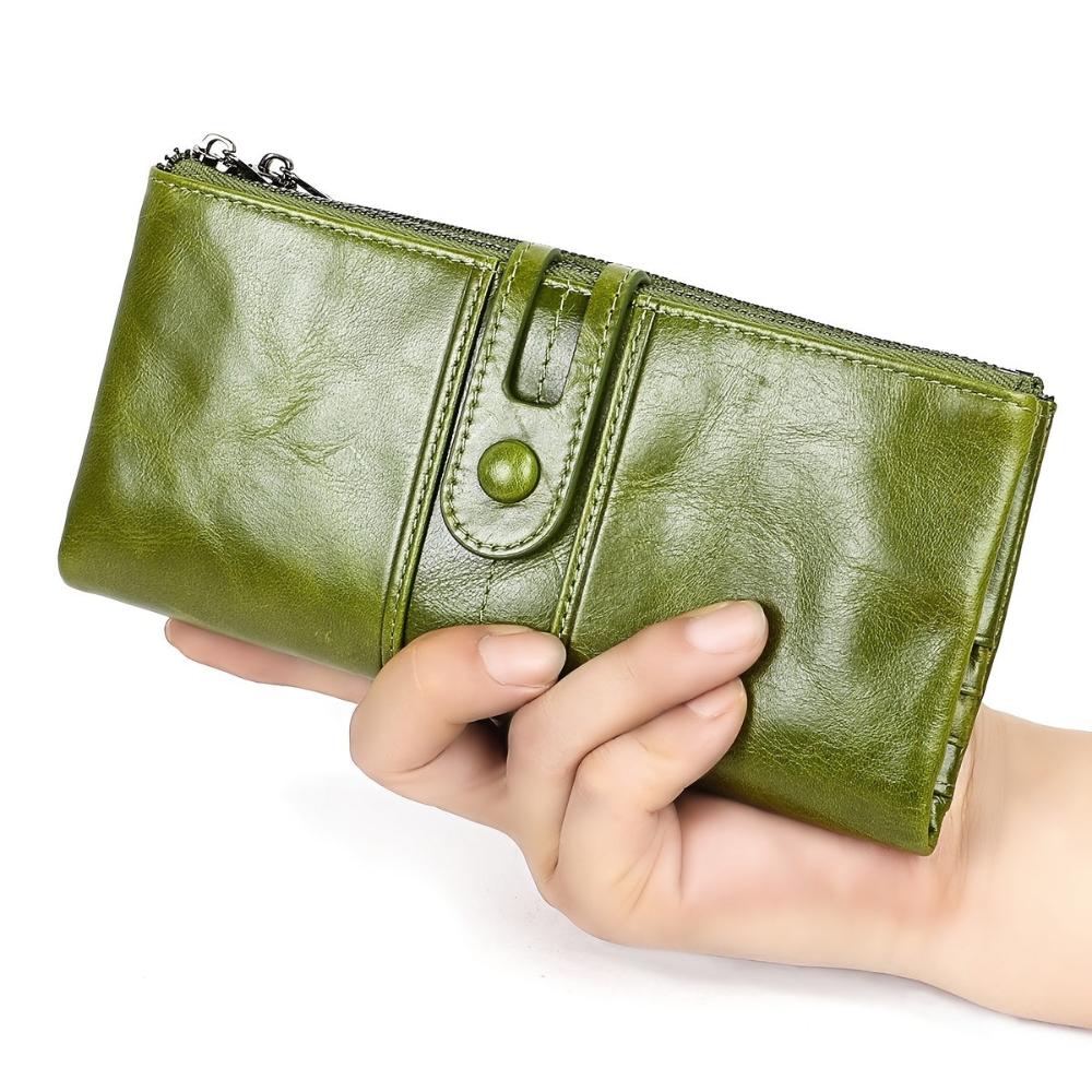 Compacte Portemonnee Leer PU Minimalistische Dames Heren Creditcardhouder Vakjes Muntzak Stijlvol Slank | Sulvida