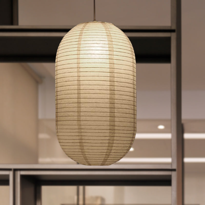 Papieren Hanglamp Wit Lantaarn Ø29-41-57cm Scandinavisch Design E27 Pendellamp Eetkamer Slaapkamer Woonkamer | Sulvida