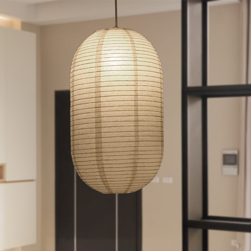 Papieren Hanglamp Wit Lantaarn Ø29-41-57cm Scandinavisch Design E27 Pendellamp Eetkamer Slaapkamer Woonkamer | Sulvida