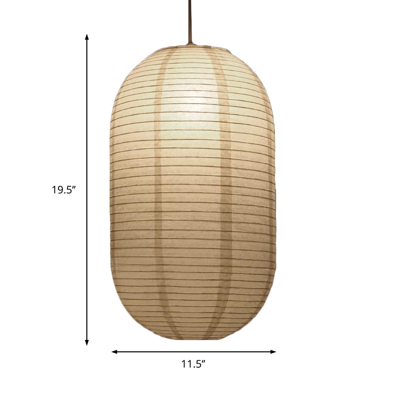 Papieren Hanglamp Wit Lantaarn Ø29-41-57cm Scandinavisch Design E27 Pendellamp Eetkamer Slaapkamer Woonkamer | Sulvida