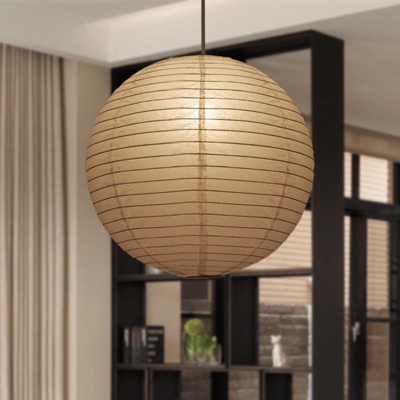Papieren Hanglamp Wit Lantaarn Ø29-41-57cm Scandinavisch Design E27 Pendellamp Eetkamer Slaapkamer Woonkamer | Sulvida