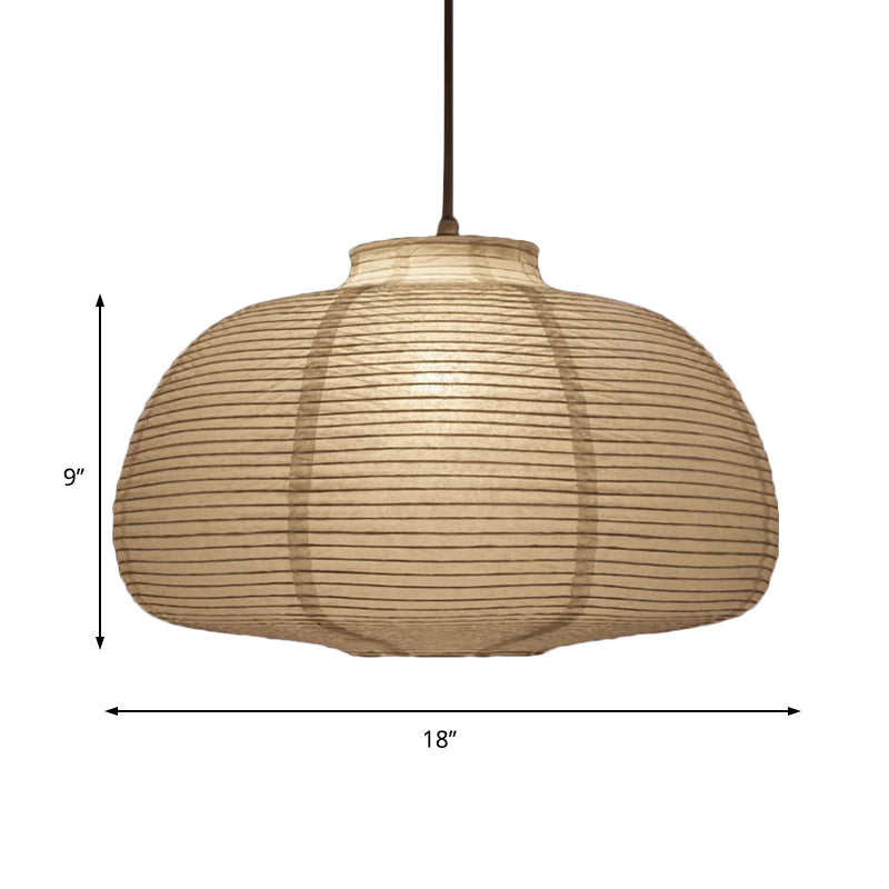 Papieren Hanglamp Wit Lantaarn Ø29-41-57cm Scandinavisch Design E27 Pendellamp Eetkamer Slaapkamer Woonkamer | Sulvida