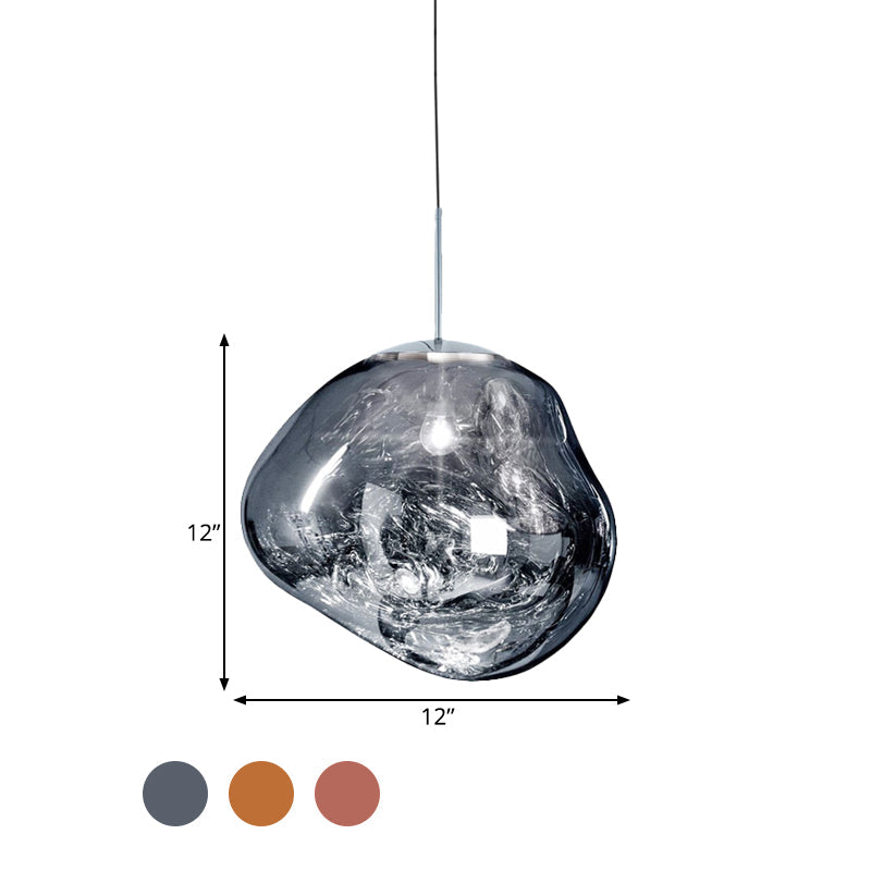 Glazen Hanglamp Metaal Eetkamer Verlichting Modern Design Woonkamer Plafondlamp Drie Kleuren Dimbaar Sfeerverlichting | Sulvida