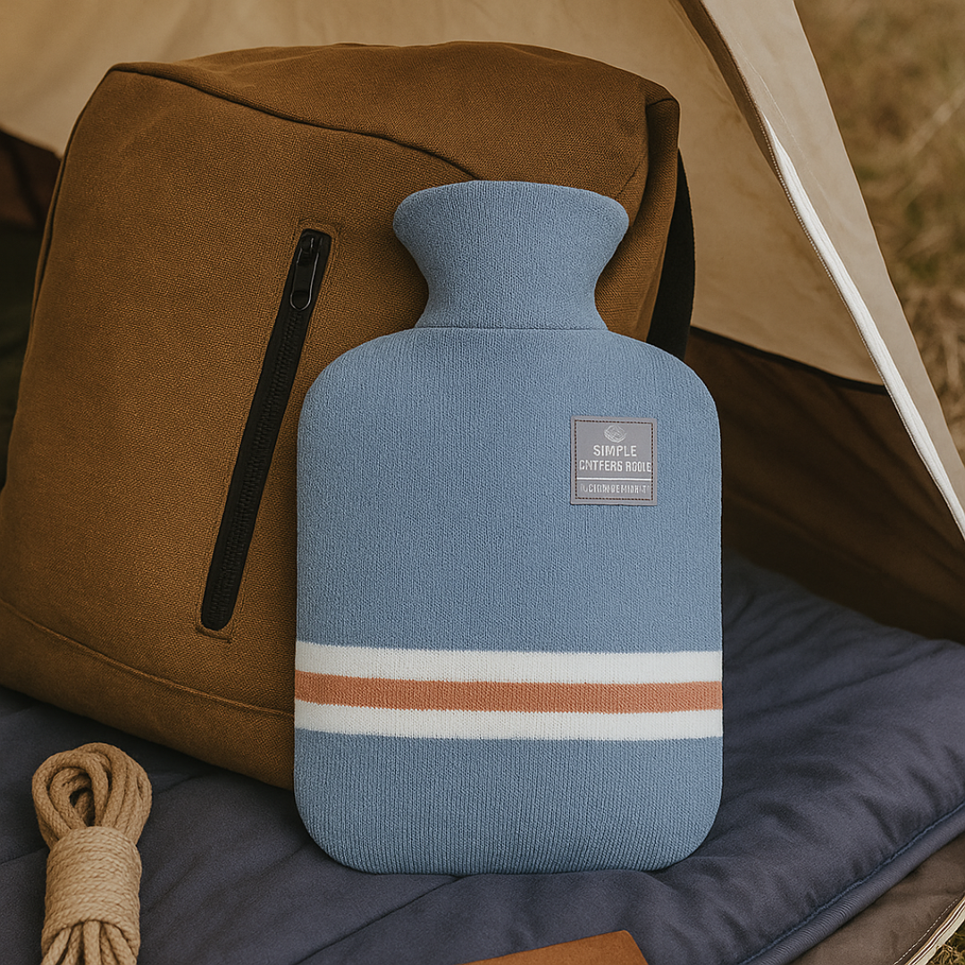 Kruik met Gebreide Hoes 1 Liter – Warmhoudend Comfort voor Buik en Voeten Langdurige Warmte Ontspanning | Sulvida