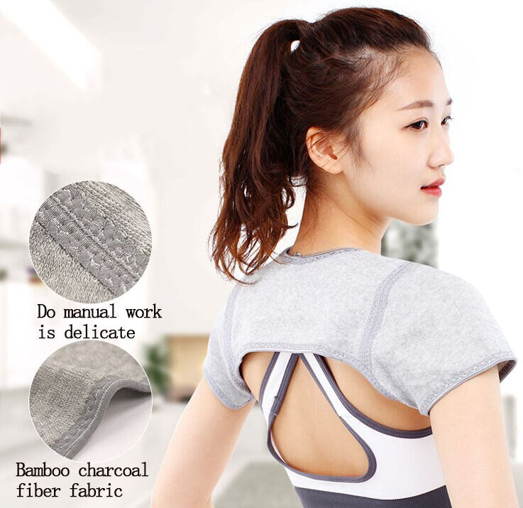 Schouderbrace met Bamboevezel Voering – Verstelbare Warmtebrace voor Schouderondersteuning en Comfort | Sulvida